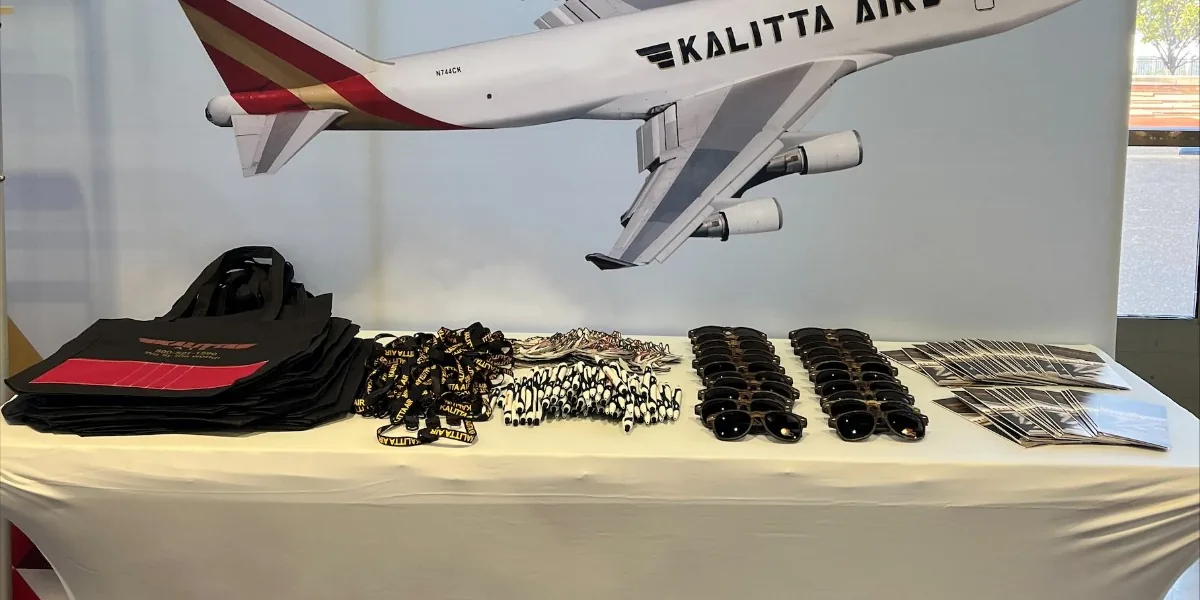 Kalitta Air Backdrop and Apparel
